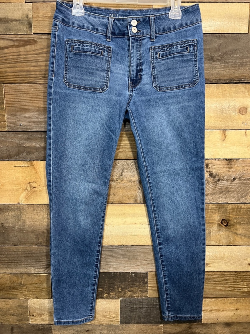 No Boundaries Women's Skinny Jeans in Blue Denim